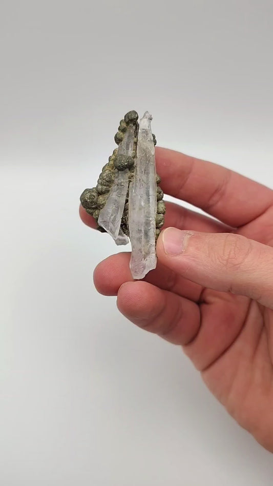 Marcasite on Quartz