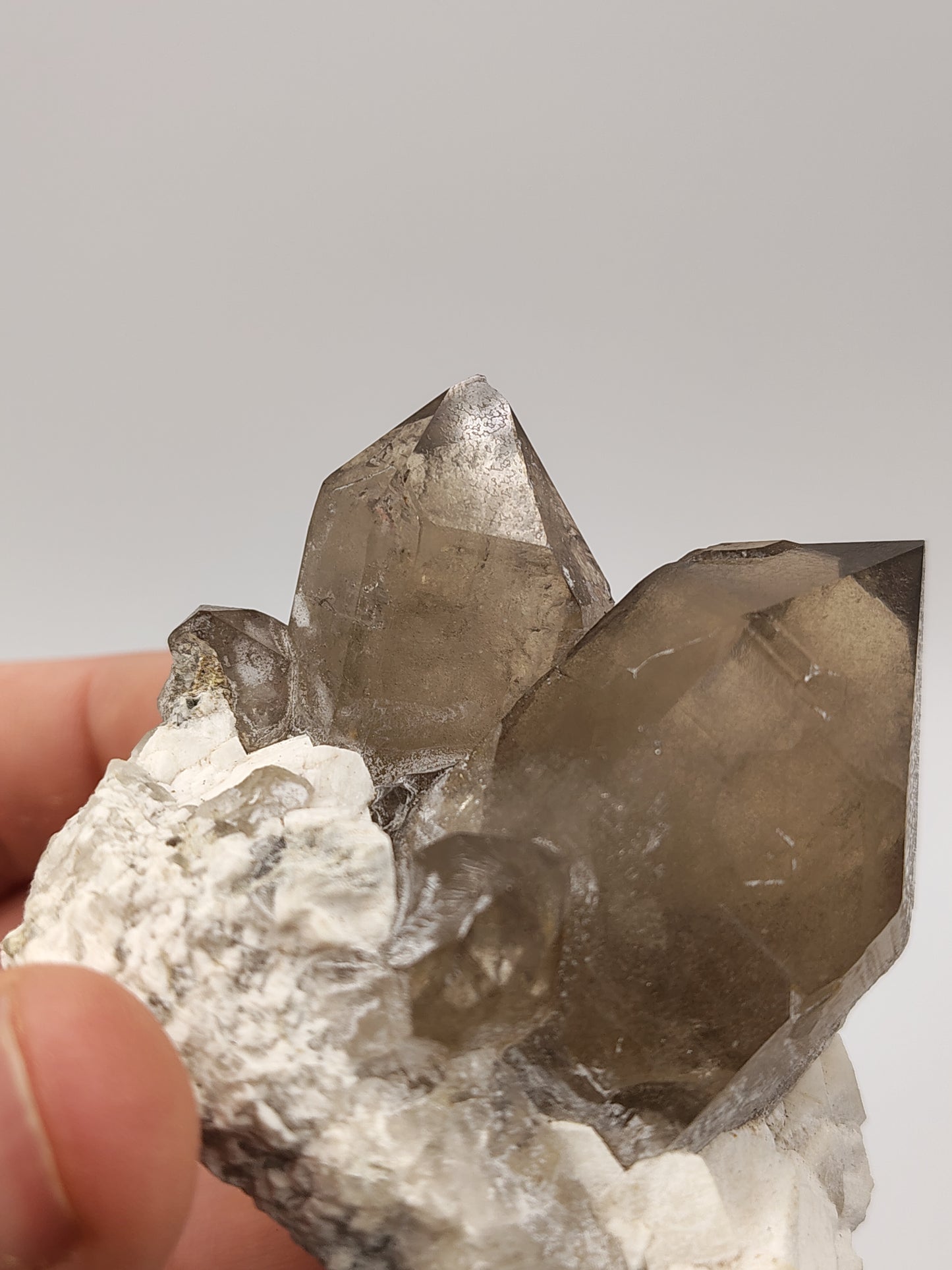 Smoky Quartz on Microcline